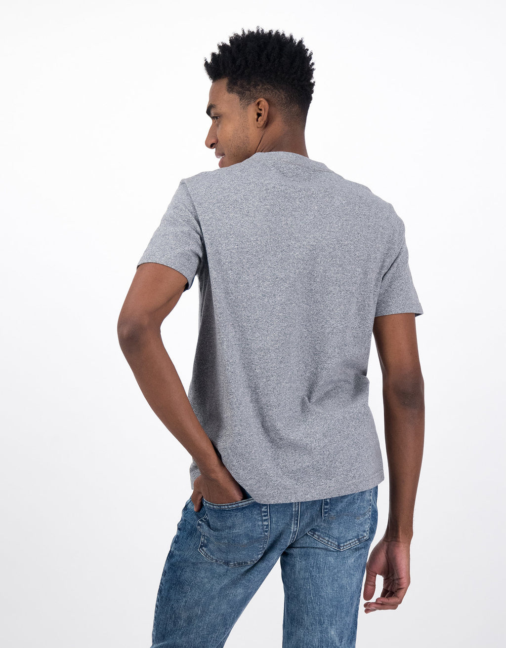 Camiseta de manga corta AE Henley Icon - Gris 4165_1741_006_ob
