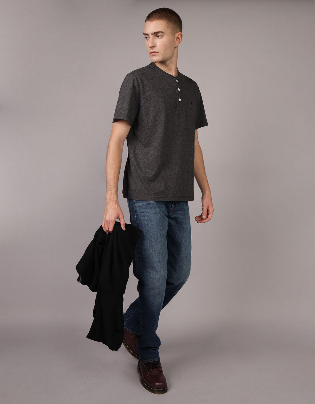 Camiseta de manga corta AE Henley Icon - Generico 4165_1741_027_of
