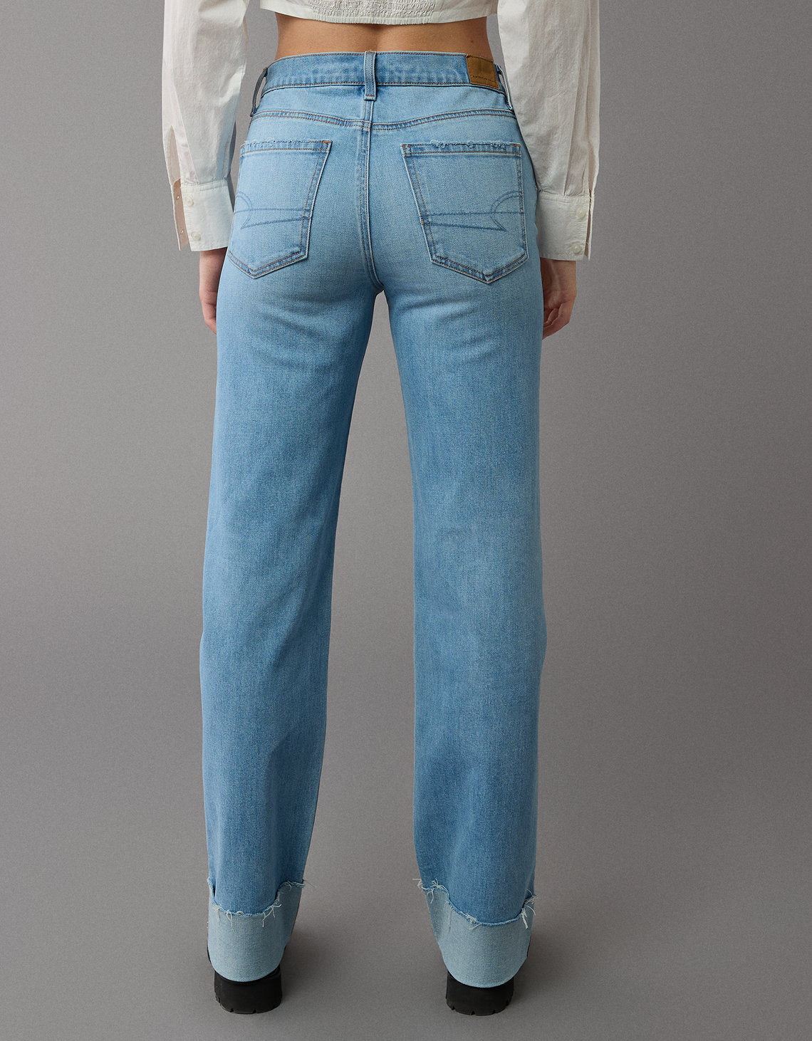 Jean Stovepipe Tiro Alto Mujer AE - Azul 4435_5341_401_ob