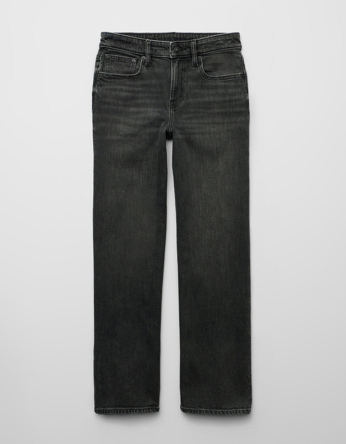 Jean AE Stretch de pierna recta de tiro alto. - Negro 4435_6281_167_f