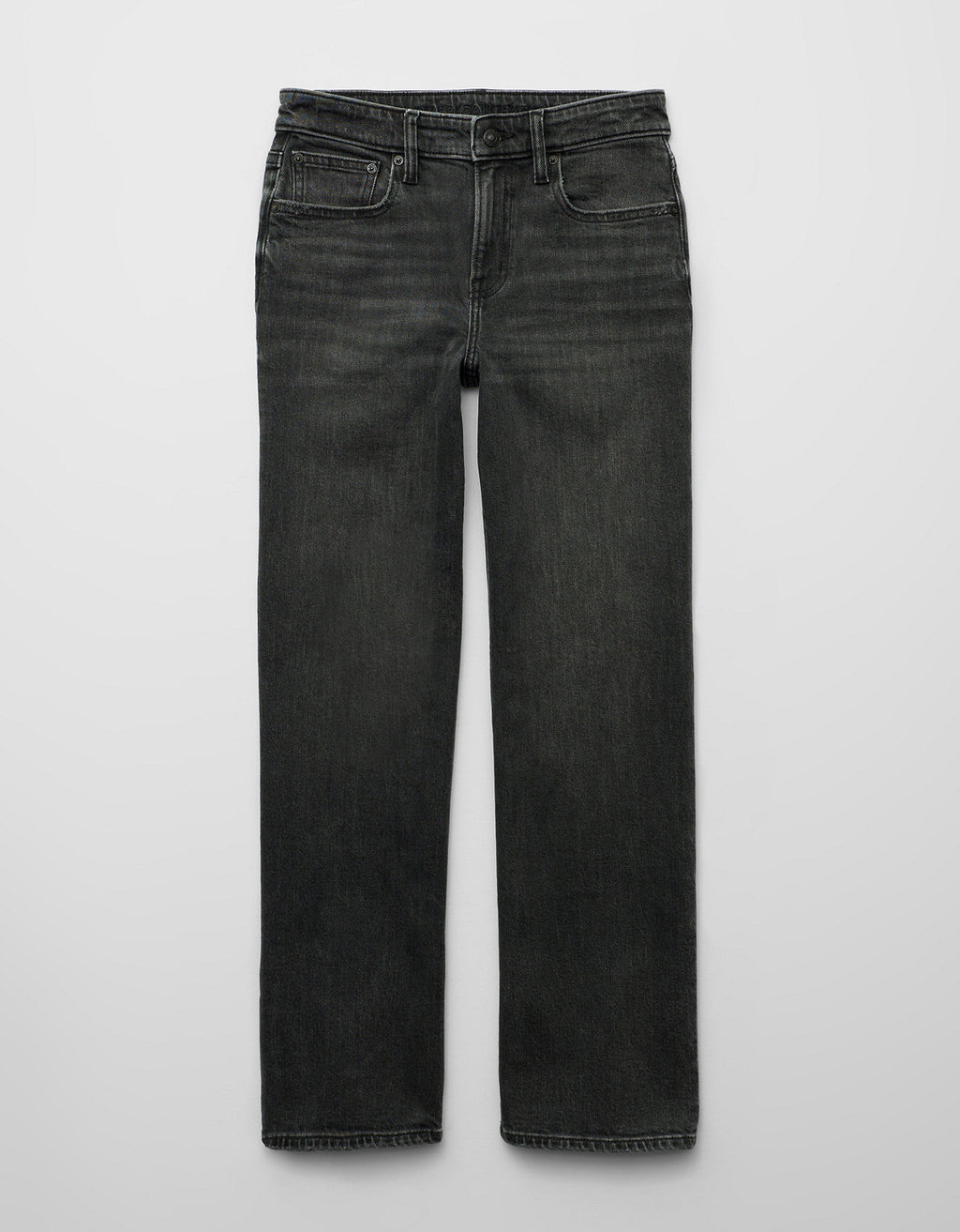 Jean AE Stretch de pierna recta de tiro alto. - Negro 4435_6281_167_f
