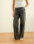 Jean AE Stretch de pierna recta de tiro alto. - Negro 4435_6281_167_of