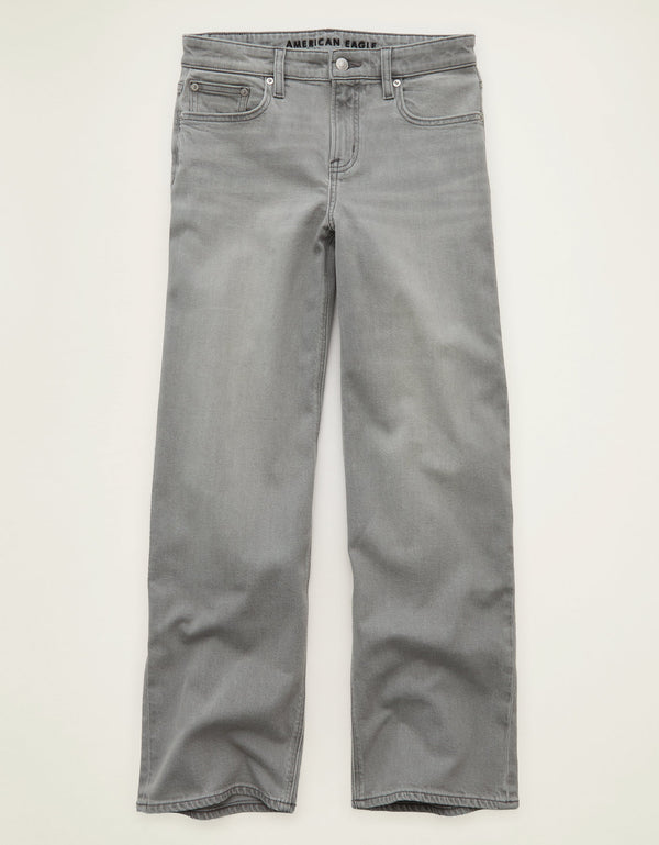 Jeans Stovepipe de talle alto de AE - Gris