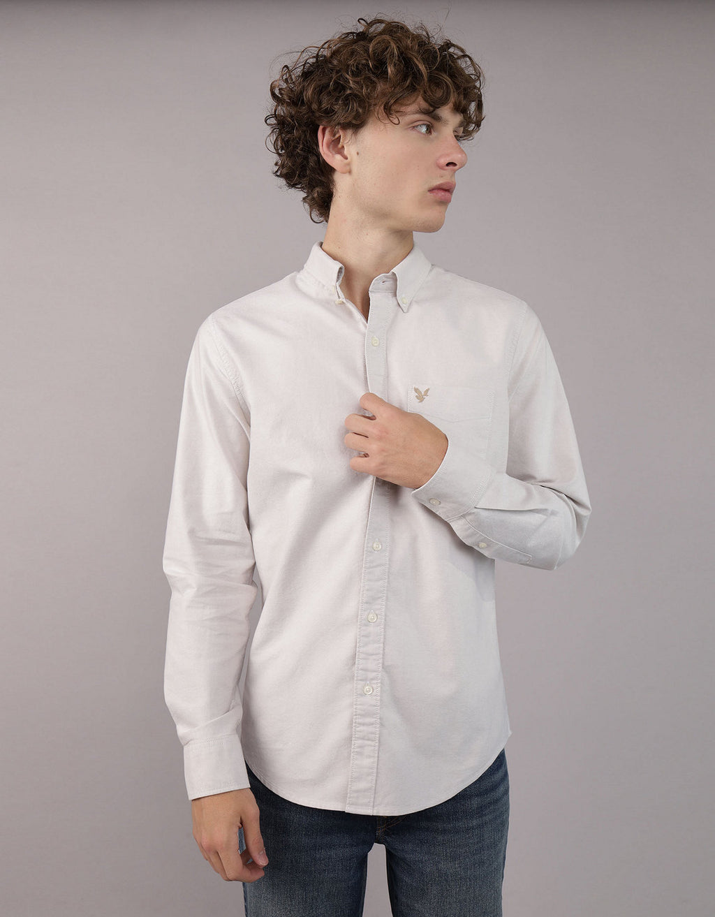 Camisa Oxford Slim Fit Ae - Generico 5153_2830_207_of