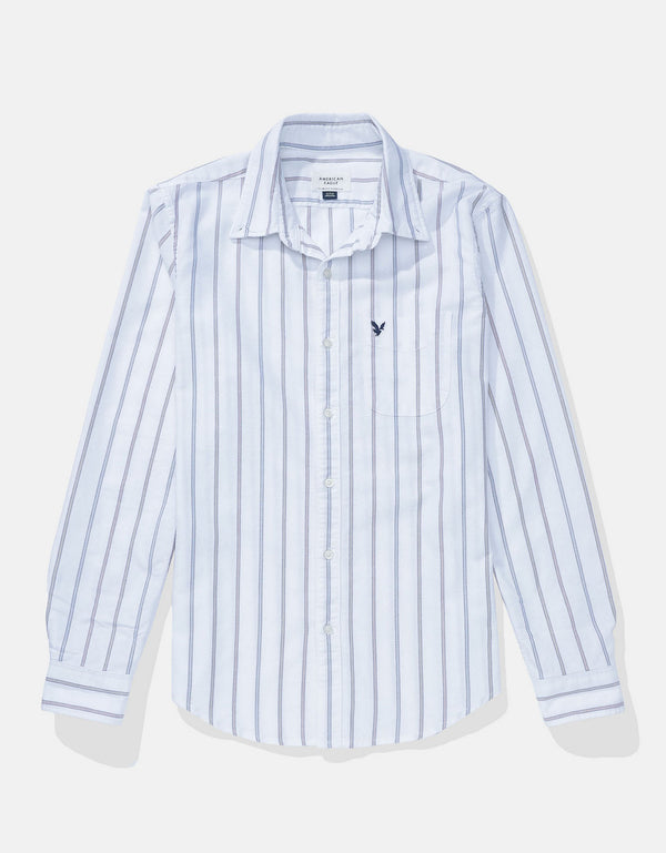Camisa Oxford Slim Fit Ae - Caqui