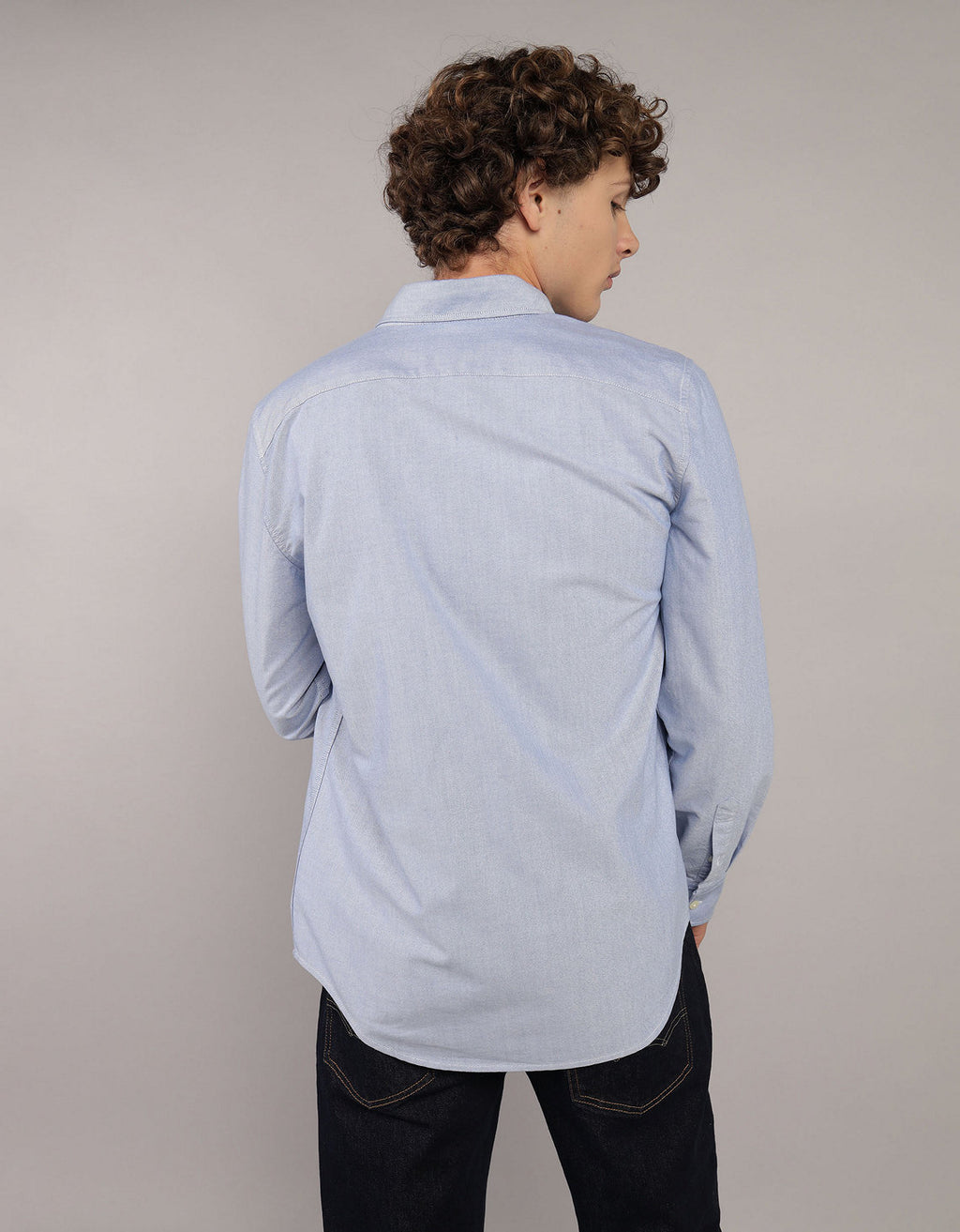 Camisa Oxford Slim Fit Ae - Azul 5153_2830_400_ob