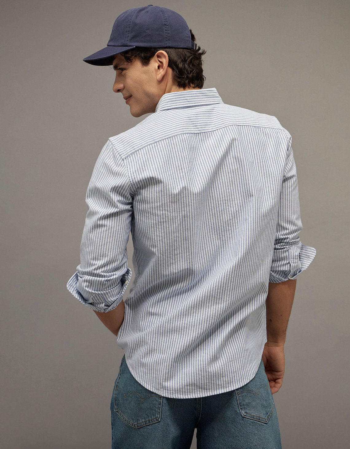 Camisa Oxford Slim Fit Ae - Generico 5153_2830_432_ob
