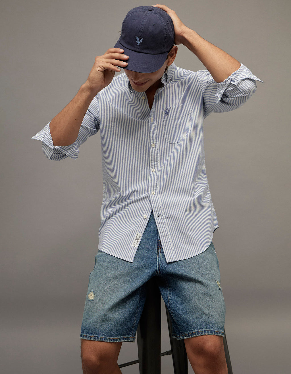 Camisa Oxford Slim Fit Ae - Generico 5153_2830_432_of