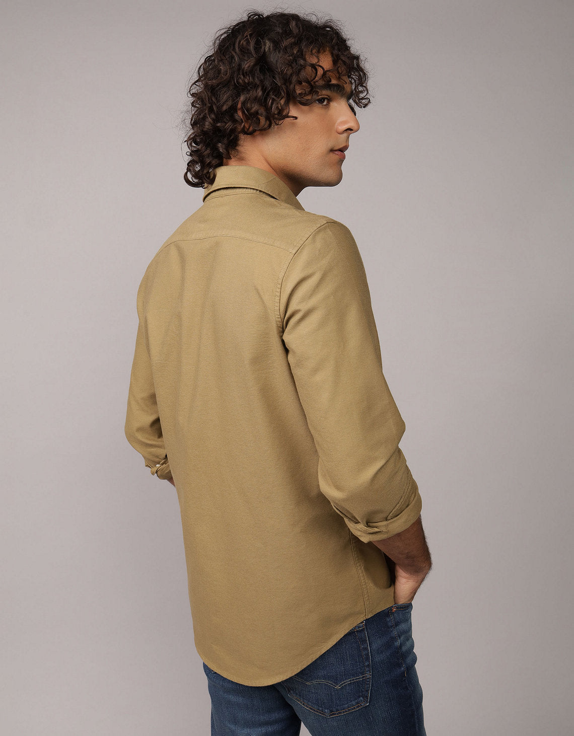 Camisa Oxford Slim Fit Ae - Generico 5153_2830_520_ob