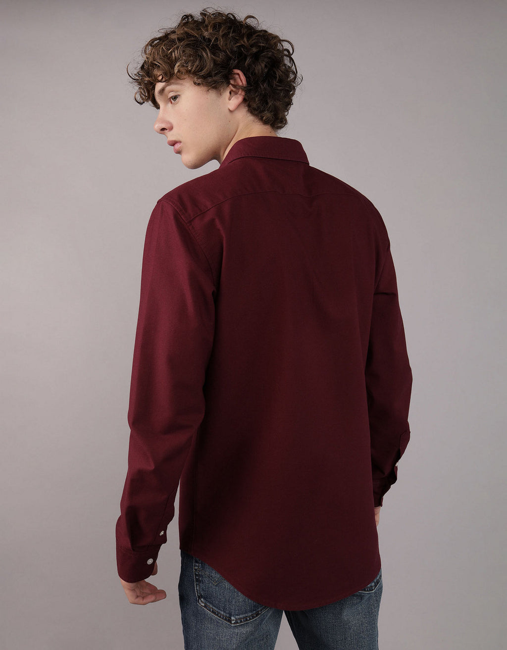 Camisa Oxford Slim Fit Ae - Generico 5153_2830_613_ob