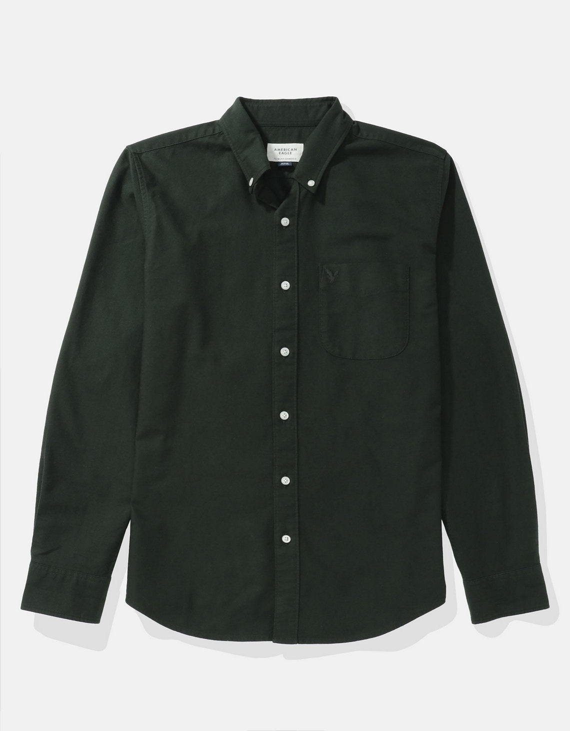 Camisa Oxford Slim Fit Ae - Verde 5153_2830_788_f