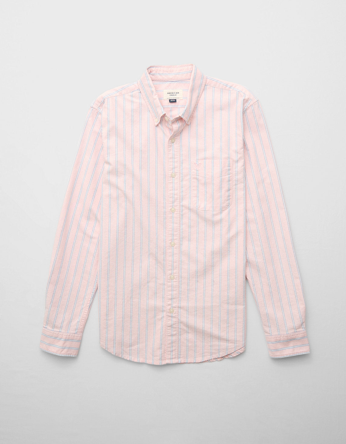 Camisa Oxford Slim Fit Ae - Naranja 5153_2830_800_f