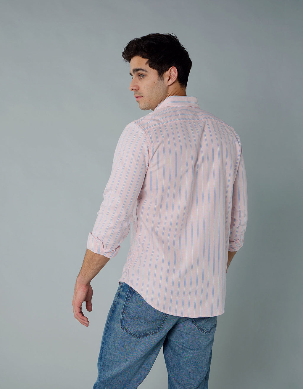 Camisa Oxford Slim Fit Ae - Naranja 5153_2830_800_ob