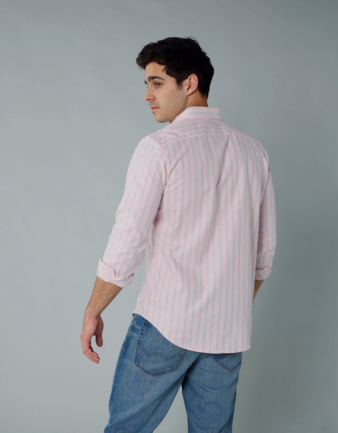Camisa Oxford Slim Fit Ae - Naranja 5153_2830_800_ob