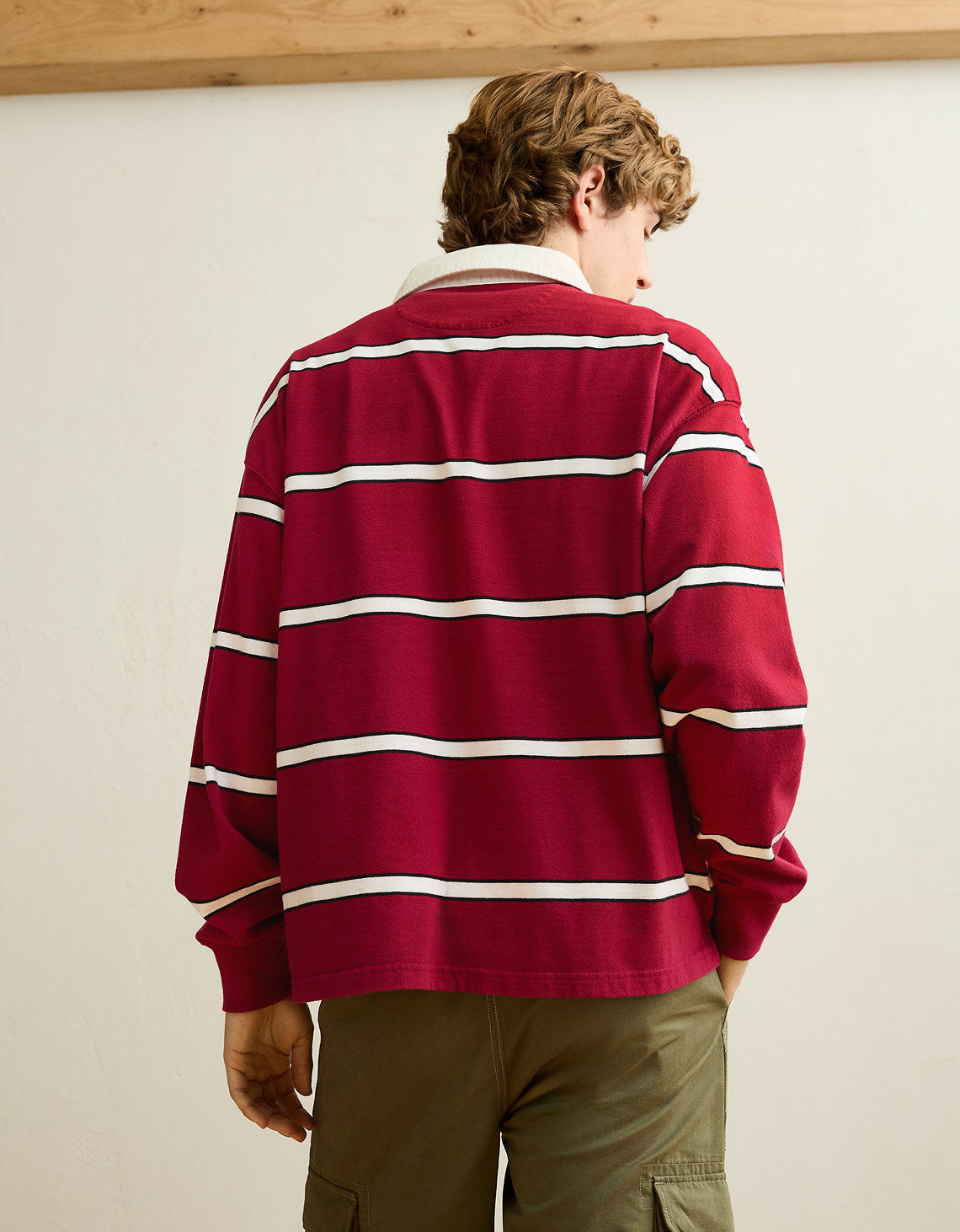 Camiseta de rugby de ajuste cuadrado - Rojo 5171_5243_600_ob
