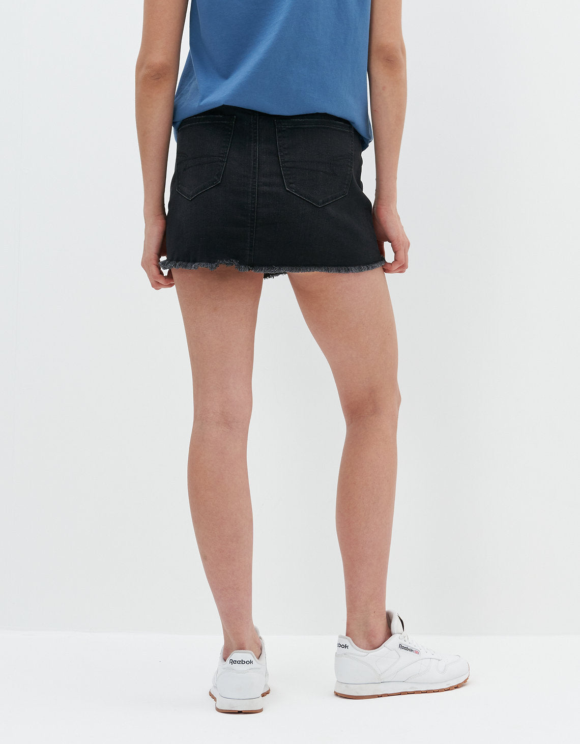 Mini falda AE tiro alto - Negro 8332_4582_081_ob