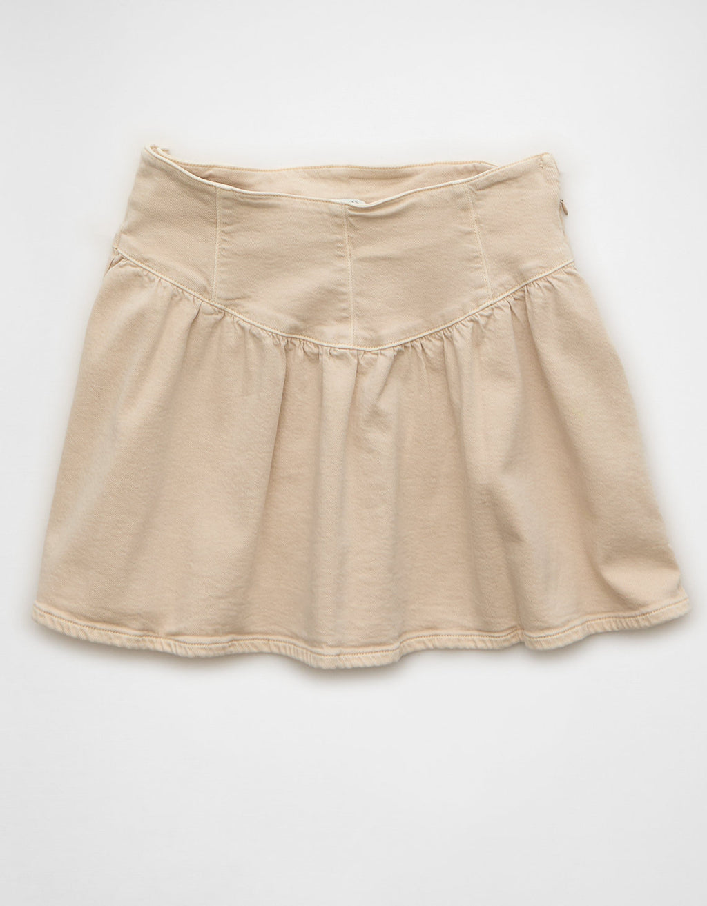 Falda pantalón mini de cintura alta Ae Stretch - Blanco 9332_5398_141_f