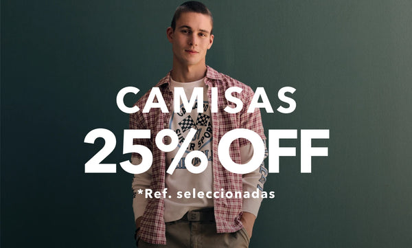 25% OFF EN CAMISAS
