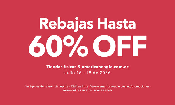 Rebajas hasta 60% off